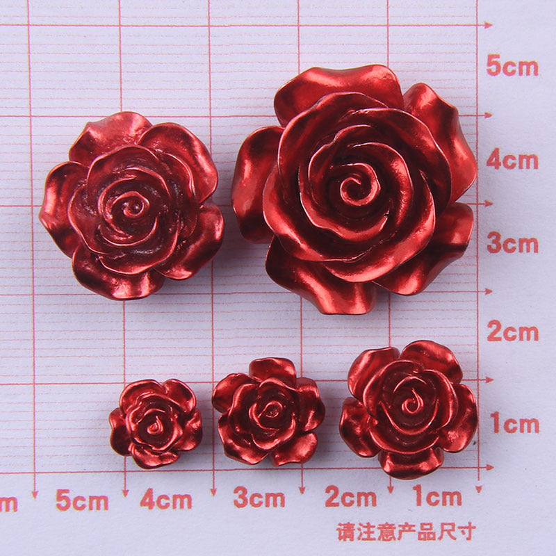 Wholesale Creative No. 5 Rose Resin Cream Glue Phone Case